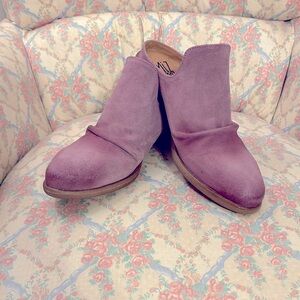 Miz Mooz Cellia Suede Leather Mules Lavender Suede Size 39